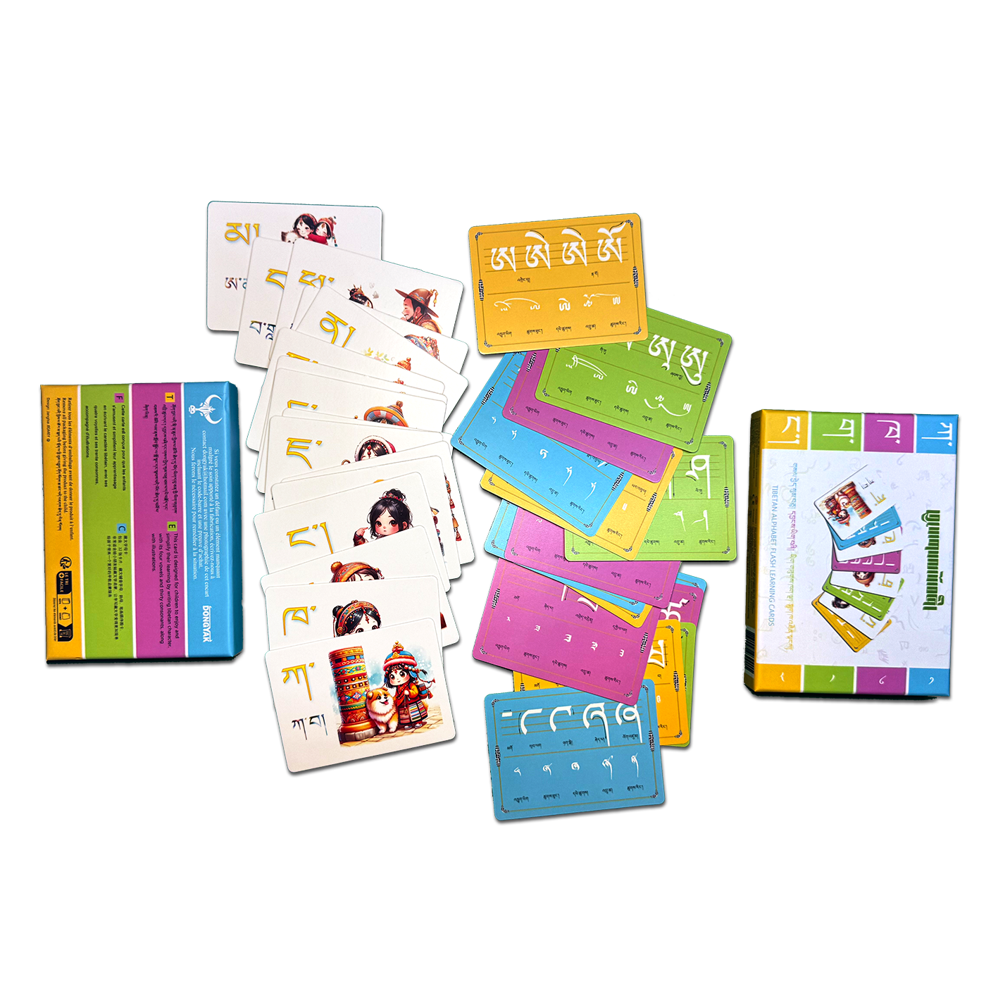 Tibetan Alphabet flash learning card