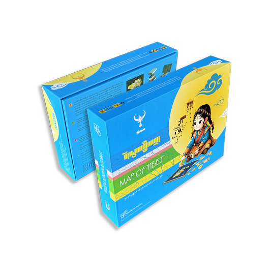 Map of Tibet magnetic puzzles